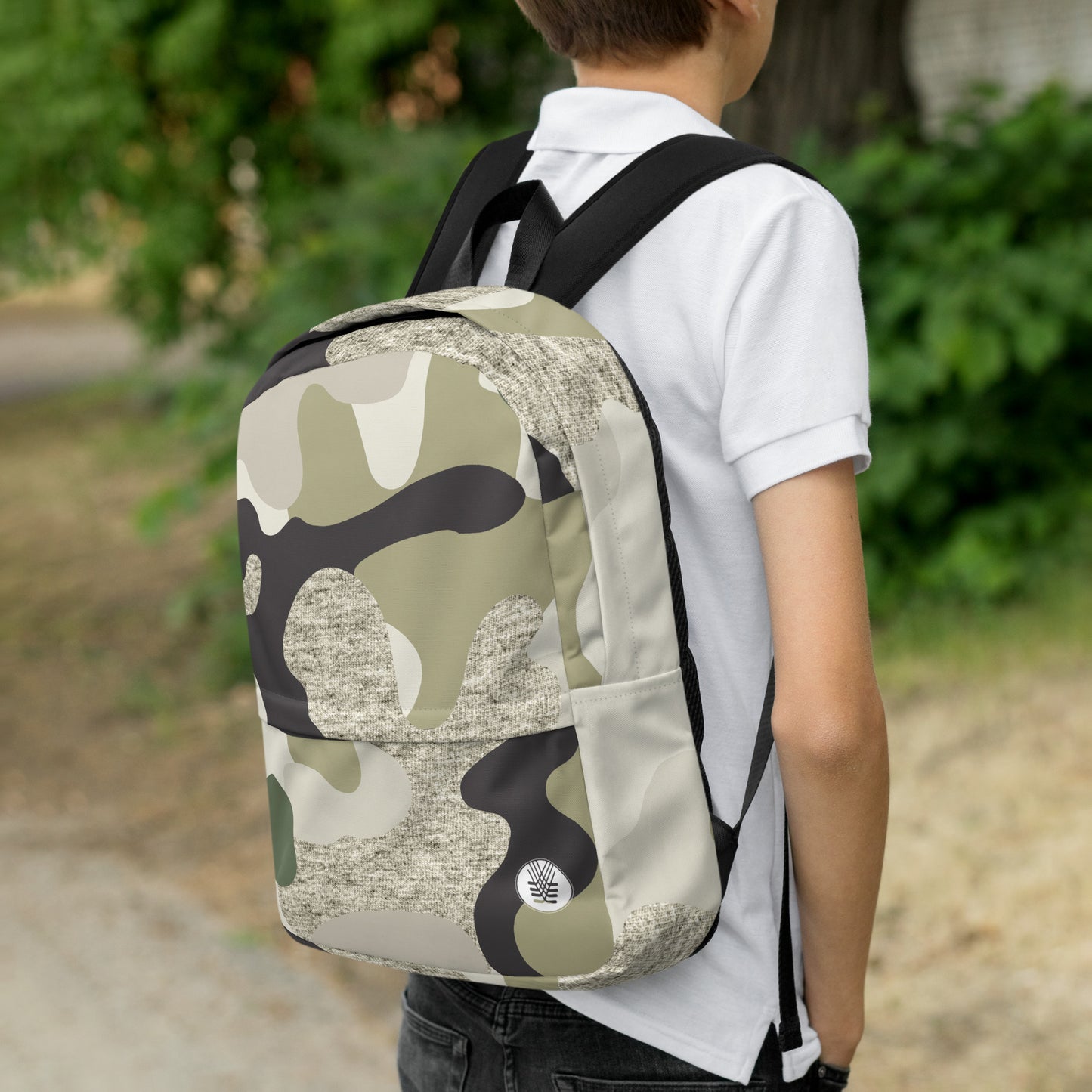 Cream Camo Backpack