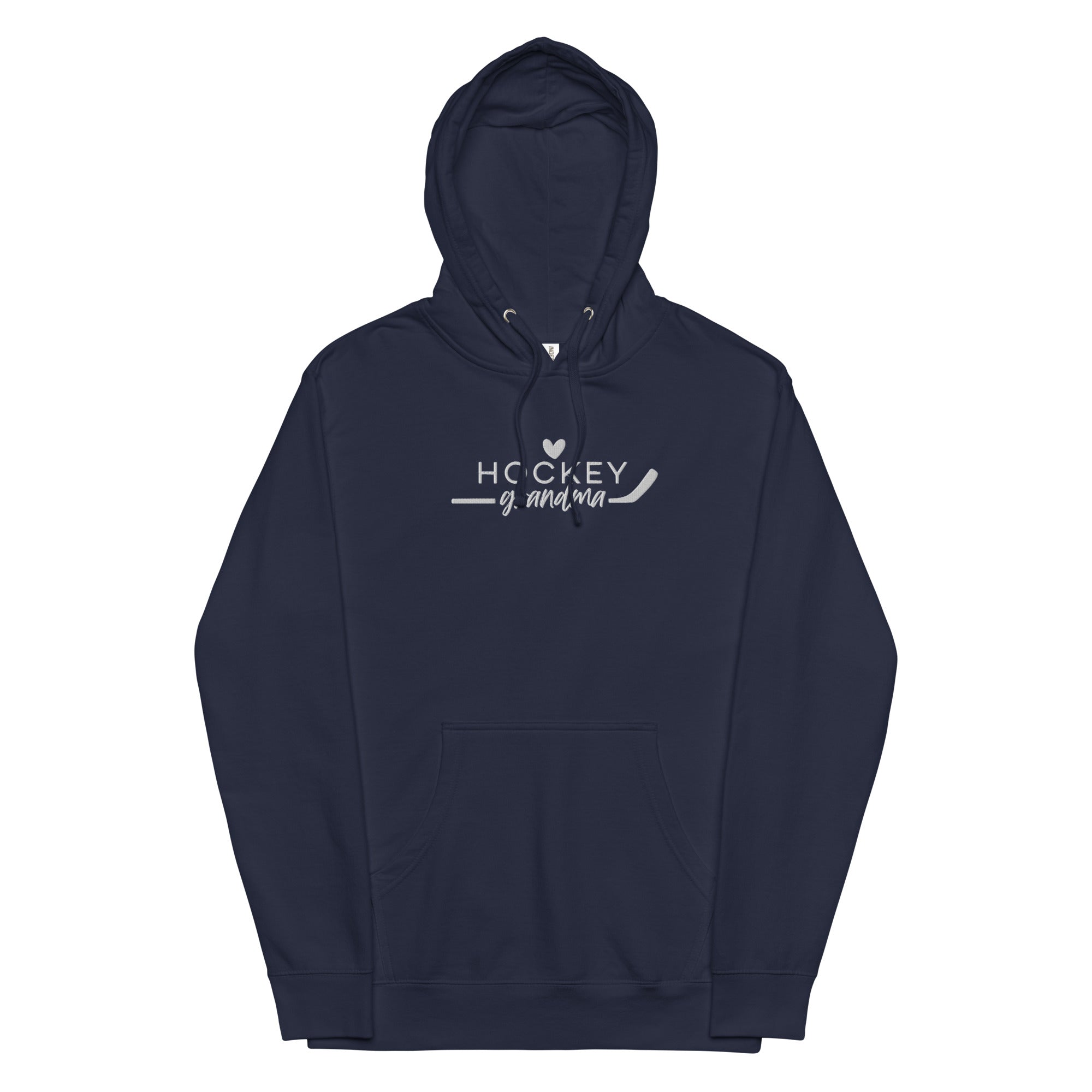 Hockey GRANDMA embroidered Hoodie Best Shift Hockey